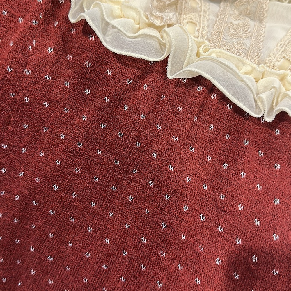 Axes Femme Lolita Harajuku Japan dress with lace bow details Asian M or US Small - Picture 10 of 11